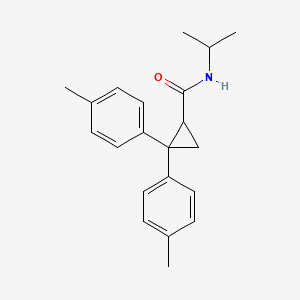 molecular formula C21H25NO B5172882 N-isopropyl-2,2-bis(4-methylphenyl)cyclopropanecarboxamide 