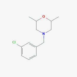 molecular formula C13H18ClNO B5172896 4-(3-chlorobenzyl)-2,6-dimethylmorpholine 