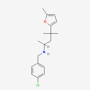 (4-chlorobenzyl)[1,3-dimethyl-3-(5-methyl-2-furyl)butyl]amine