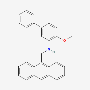 molecular formula C28H23NO B5172959 (9-anthrylmethyl)(4-methoxy-3-biphenylyl)amine 
