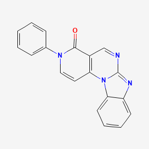molecular formula C19H12N4O B5172969 3-phenylpyrido[3',4':5,6]pyrimido[1,2-a]benzimidazol-4(3H)-one 