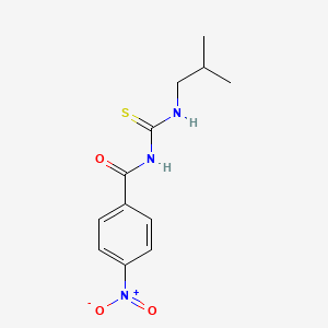 molecular formula C12H15N3O3S B5173015 N-[(isobutylamino)carbonothioyl]-4-nitrobenzamide 