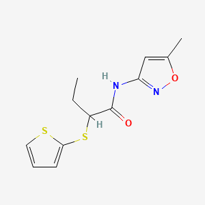 N-(5-methyl-3-isoxazolyl)-2-(2-thienylthio)butanamide