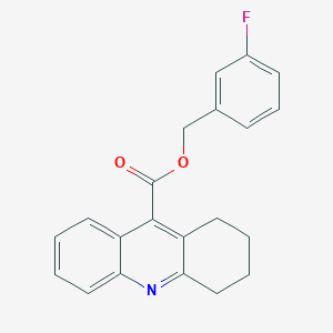 molecular formula C21H18FNO2 B5173045 3-fluorobenzyl 1,2,3,4-tetrahydro-9-acridinecarboxylate 