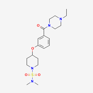 4-{3-[(4-ethyl-1-piperazinyl)carbonyl]phenoxy}-N,N-dimethyl-1-piperidinesulfonamide