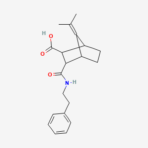 7-(1-methylethylidene)-3-{[(2-phenylethyl)amino]carbonyl}bicyclo[2.2.1]heptane-2-carboxylic acid