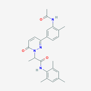 2-[3-[3-(acetylamino)-4-methylphenyl]-6-oxo-1(6H)-pyridazinyl]-N-mesitylpropanamide