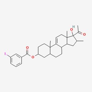 molecular formula C29H37IO4 B5173190 17-hydroxy-16-methyl-20-oxopregn-9(11)-en-3-yl 3-iodobenzoate 