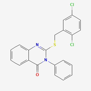 2-[(2,5-dichlorobenzyl)thio]-3-phenyl-4(3H)-quinazolinone