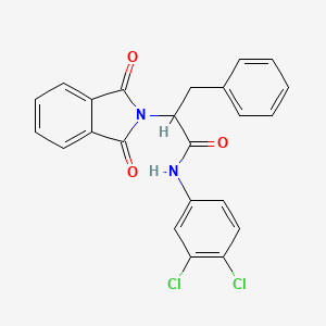 N-(3,4-dichlorophenyl)-2-(1,3-dioxo-1,3-dihydro-2H-isoindol-2-yl)-3-phenylpropanamide