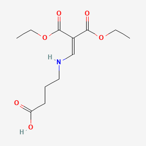 4-{[3-ethoxy-2-(ethoxycarbonyl)-3-oxo-1-propen-1-yl]amino}butanoic acid