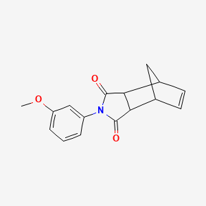 molecular formula C16H15NO3 B5173341 4-(3-methoxyphenyl)-4-azatricyclo[5.2.1.0~2,6~]dec-8-ene-3,5-dione 