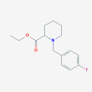 molecular formula C15H20FNO2 B5173354 ethyl 1-(4-fluorobenzyl)-2-piperidinecarboxylate 