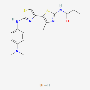 N-(2-{[4-(diethylamino)phenyl]amino}-4'-methyl-4,5'-bi-1,3-thiazol-2'-yl)propanamide hydrobromide