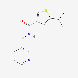 5-isopropyl-N-(3-pyridinylmethyl)-3-thiophenecarboxamide