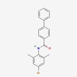molecular formula C21H18BrNO B5173445 N-(4-bromo-2,6-dimethylphenyl)-4-biphenylcarboxamide 