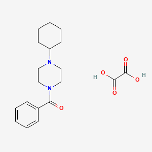 molecular formula C19H26N2O5 B5173475 1-benzoyl-4-cyclohexylpiperazine oxalate 