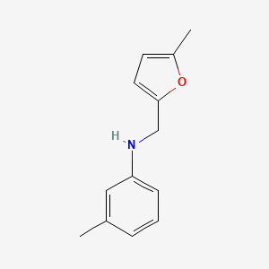 3-methyl-N-[(5-methyl-2-furyl)methyl]aniline