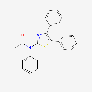 molecular formula C24H20N2OS B5173524 N-(4,5-diphenyl-1,3-thiazol-2-yl)-N-(4-methylphenyl)acetamide 