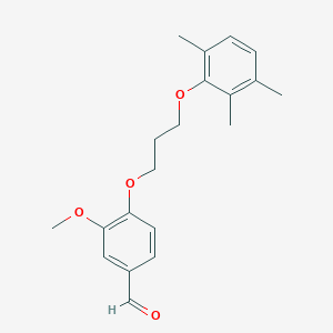 molecular formula C20H24O4 B5173586 3-methoxy-4-[3-(2,3,6-trimethylphenoxy)propoxy]benzaldehyde 