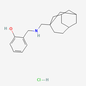 molecular formula C19H28ClNO B5173607 2-{[(tricyclo[4.3.1.1~3,8~]undec-3-ylmethyl)amino]methyl}phenol hydrochloride 