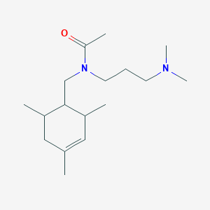 molecular formula C17H32N2O B5173611 N-[3-(dimethylamino)propyl]-N-[(2,4,6-trimethyl-3-cyclohexen-1-yl)methyl]acetamide 