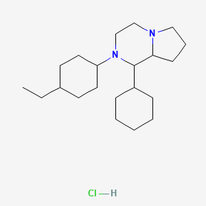molecular formula C21H39ClN2 B5173638 1-cyclohexyl-2-(4-ethylcyclohexyl)octahydropyrrolo[1,2-a]pyrazine hydrochloride 