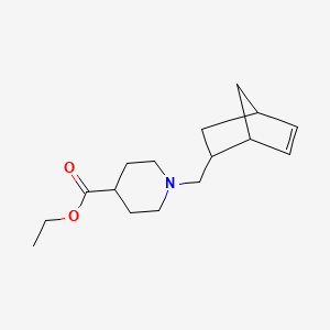 molecular formula C16H25NO2 B5173643 ethyl 1-(bicyclo[2.2.1]hept-5-en-2-ylmethyl)-4-piperidinecarboxylate 