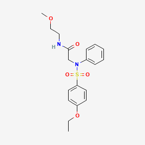 N~2~-[(4-ethoxyphenyl)sulfonyl]-N~1~-(2-methoxyethyl)-N~2~-phenylglycinamide