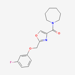 1-({2-[(3-fluorophenoxy)methyl]-1,3-oxazol-4-yl}carbonyl)azepane