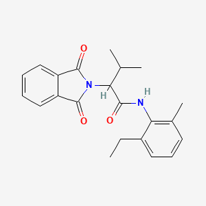 molecular formula C22H24N2O3 B5173707 2-(1,3-dioxo-1,3-dihydro-2H-isoindol-2-yl)-N-(2-ethyl-6-methylphenyl)-3-methylbutanamide 