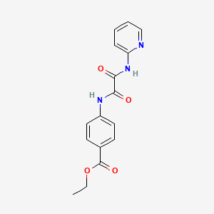 molecular formula C16H15N3O4 B5173715 ethyl 4-{[oxo(2-pyridinylamino)acetyl]amino}benzoate 