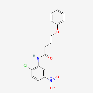 molecular formula C16H15ClN2O4 B5173743 N-(2-chloro-5-nitrophenyl)-4-phenoxybutanamide 