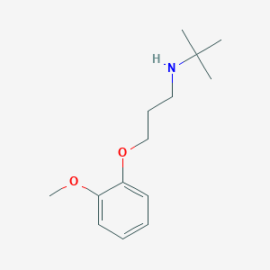 N-(tert-butyl)-3-(2-methoxyphenoxy)-1-propanamine