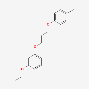 molecular formula C18H22O3 B5173791 1-ethoxy-3-[3-(4-methylphenoxy)propoxy]benzene 