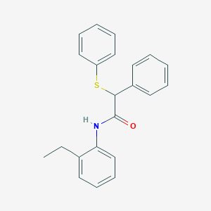 molecular formula C22H21NOS B5173794 N-(2-ethylphenyl)-2-phenyl-2-(phenylthio)acetamide 