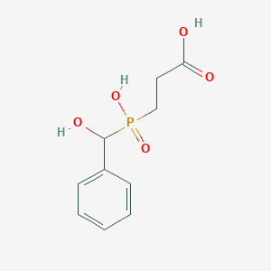 molecular formula C10H13O5P B5173808 3-{hydroxy[hydroxy(phenyl)methyl]phosphoryl}propanoic acid 