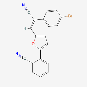 2-{5-[2-(4-bromophenyl)-2-cyanovinyl]-2-furyl}benzonitrile