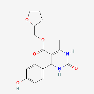 tetrahydro-2-furanylmethyl 4-(4-hydroxyphenyl)-6-methyl-2-oxo-1,2,3,4-tetrahydro-5-pyrimidinecarboxylate