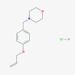 molecular formula C14H20ClNO2 B5173850 4-[4-(allyloxy)benzyl]morpholine hydrochloride 