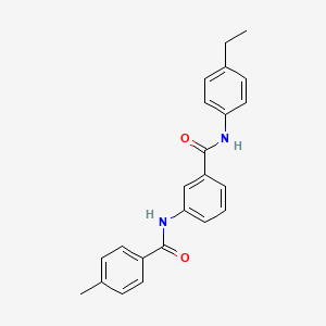 molecular formula C23H22N2O2 B5173877 N-(4-ethylphenyl)-3-[(4-methylbenzoyl)amino]benzamide 