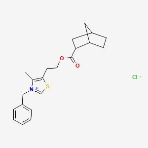 molecular formula C21H26ClNO2S B5173885 3-benzyl-5-{2-[(bicyclo[2.2.1]hept-2-ylcarbonyl)oxy]ethyl}-4-methyl-1,3-thiazol-3-ium chloride 