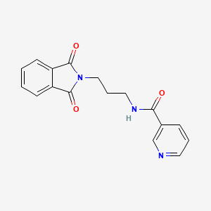 N-[3-(1,3-dioxo-1,3-dihydro-2H-isoindol-2-yl)propyl]nicotinamide