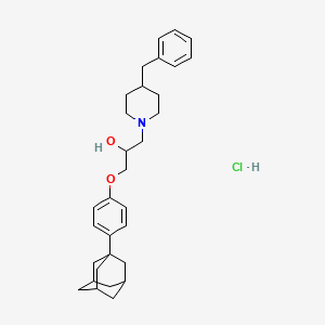 molecular formula C31H42ClNO2 B5173924 1-[4-(1-adamantyl)phenoxy]-3-(4-benzyl-1-piperidinyl)-2-propanol hydrochloride 