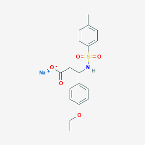 molecular formula C18H20NNaO5S B5173927 sodium 3-(4-ethoxyphenyl)-3-{[(4-methylphenyl)sulfonyl]amino}propanoate 
