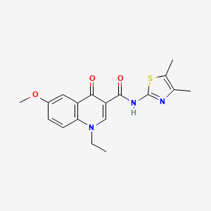 N-(4,5-dimethyl-1,3-thiazol-2-yl)-1-ethyl-6-methoxy-4-oxo-1,4-dihydro-3-quinolinecarboxamide