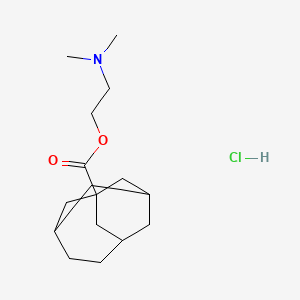 molecular formula C16H28ClNO2 B5174040 2-(dimethylamino)ethyl tricyclo[4.3.1.1~3,8~]undecane-1-carboxylate hydrochloride 