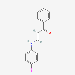 molecular formula C15H12INO B5174057 3-[(4-iodophenyl)amino]-1-phenyl-2-propen-1-one 