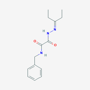 N-benzyl-2-[2-(1-ethylpropylidene)hydrazino]-2-oxoacetamide