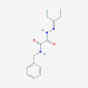 molecular formula C14H19N3O2 B5174063 N-benzyl-2-[2-(1-ethylpropylidene)hydrazino]-2-oxoacetamide 